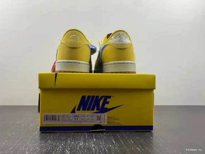 Cheap Kickmax Travis Scott Canary Air Jordan OG x 1 DZ4137-700 Low 0616